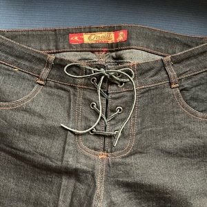 Vintage  Y2K lace up fly flared O’Neill Jeans